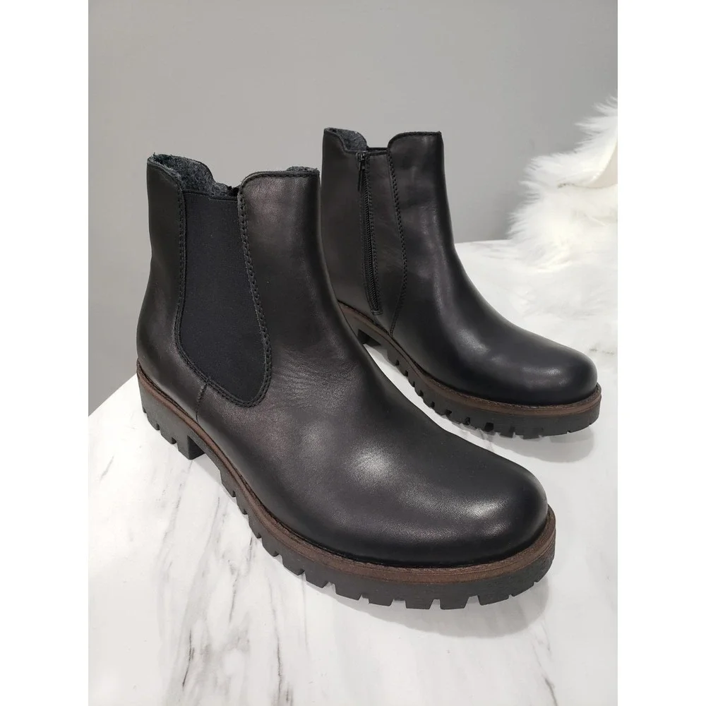 NEW RIEKER Women's 78578-25 PAYTON Side-Zip Chelsea Ankle Boots Size EU 41